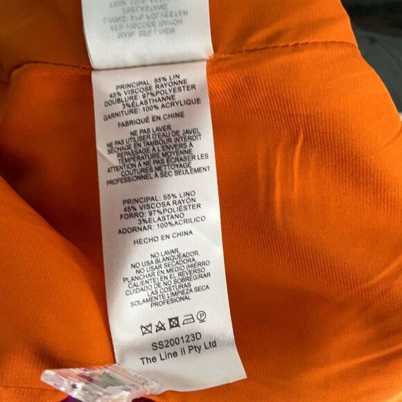 Significant Other Amber Linen Blend Cutout Puff Sleeve Solace Mini Dress Size 2 - Picture 7 of 7